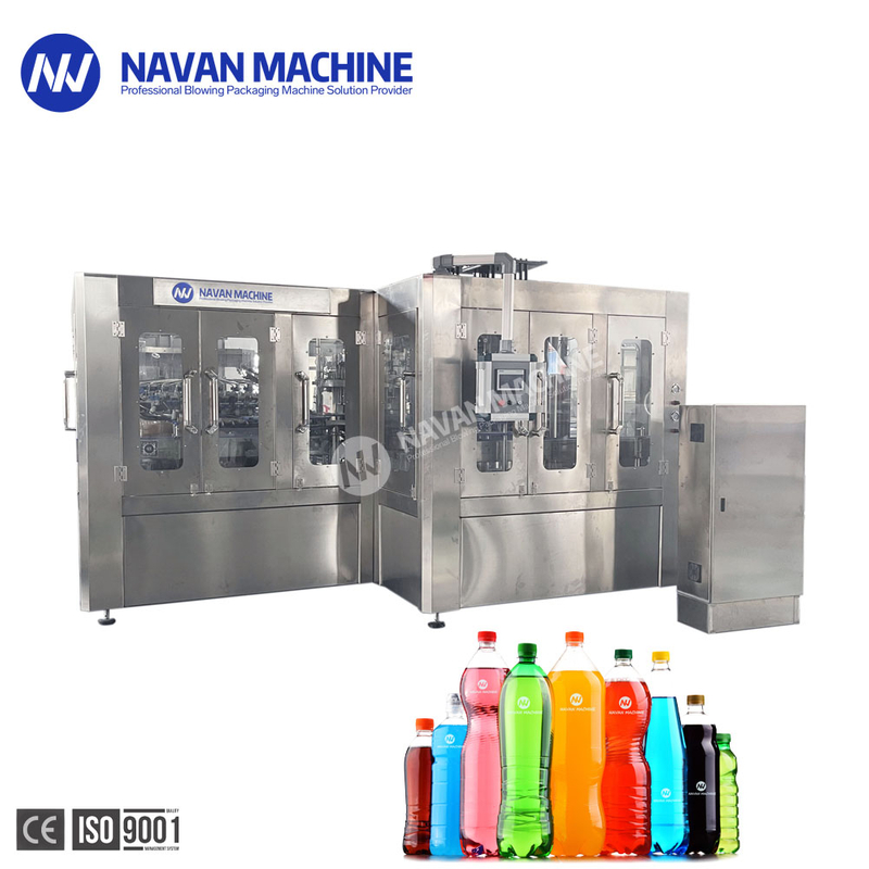 NAVAN 20000BPH Автоматическая машина для розлива и ополаскивания газированных безалкогольных напитков в бутылках, укупорочная машина